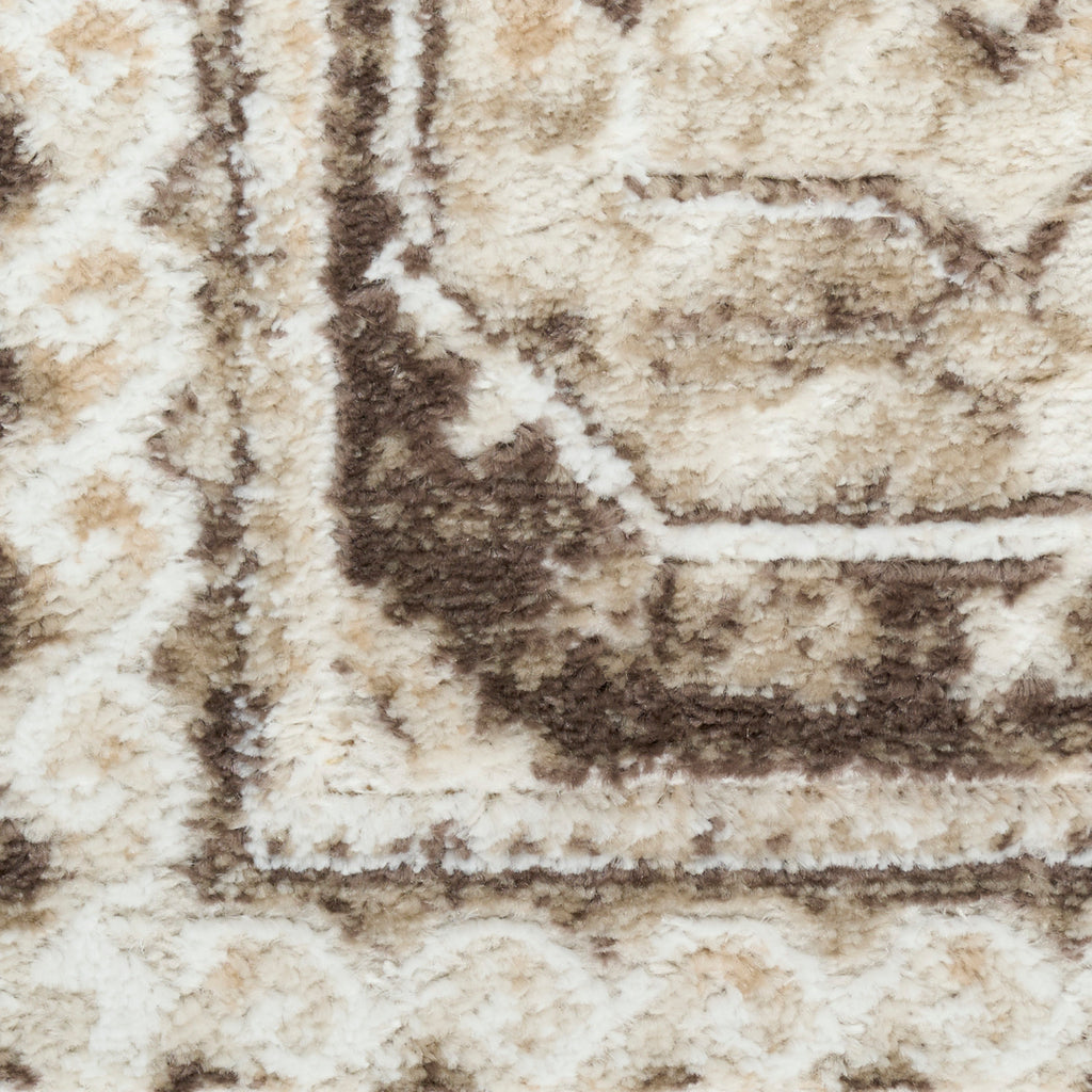nourison dekor dek01 ivory brown rug