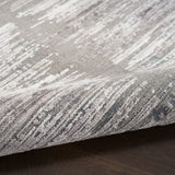 nourison abstract hues abh03 grey white rug