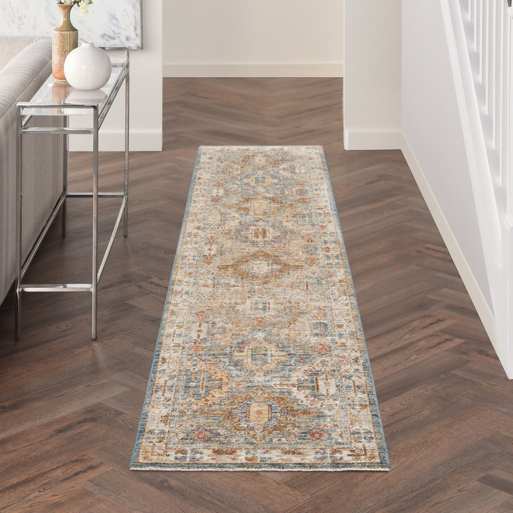 nourison sahar shr01 blue rug
