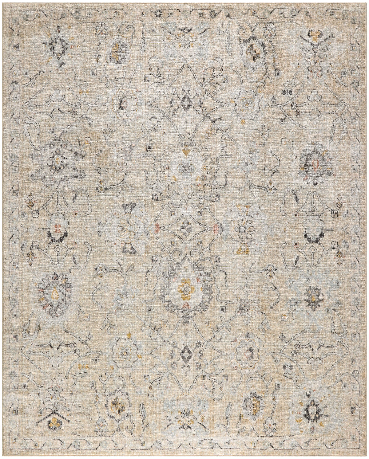 nourison oushak home ous01 cream rug