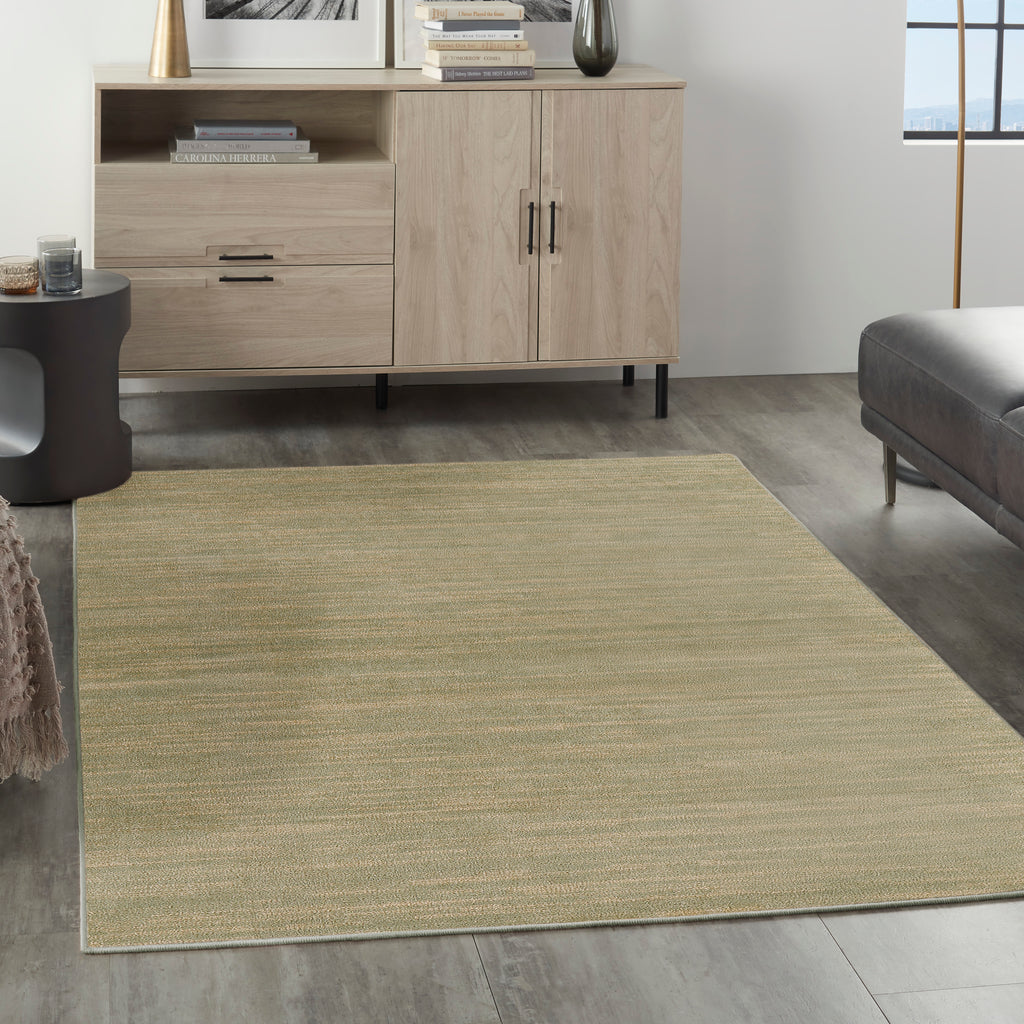 nourison nourison essentials nre01 green gold rug