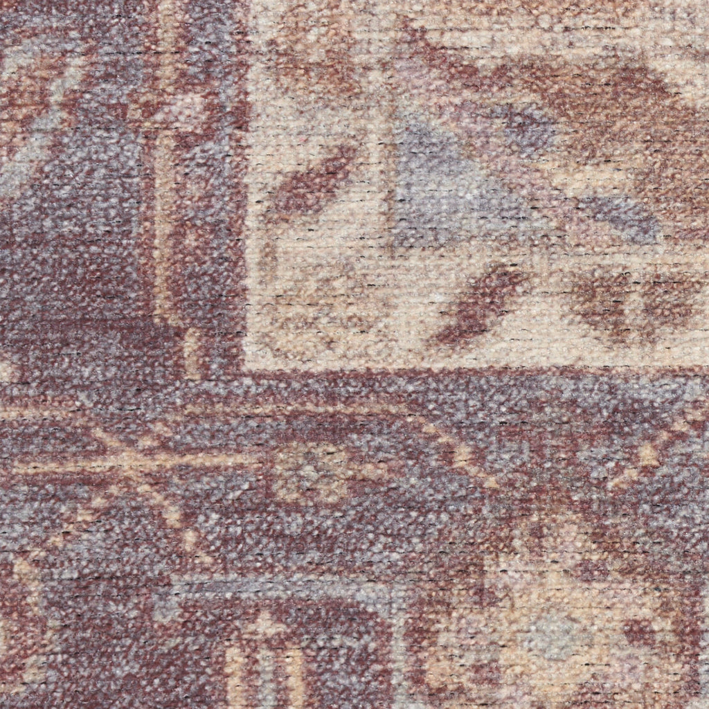 nourison vintage washables vws13 ivory purple rug