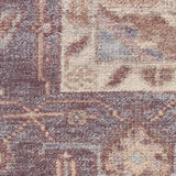 nourison vintage washables vws13 ivory purple rug