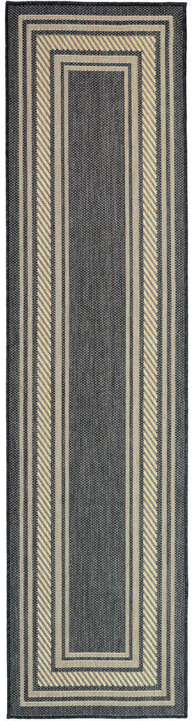 nourison horizon indoor outdoor hoz03 charcoal rug