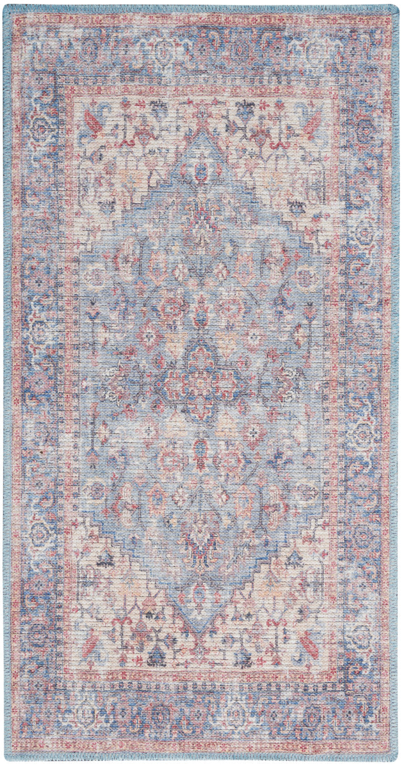 nourison new concept washables sr104 blue multicolor rug