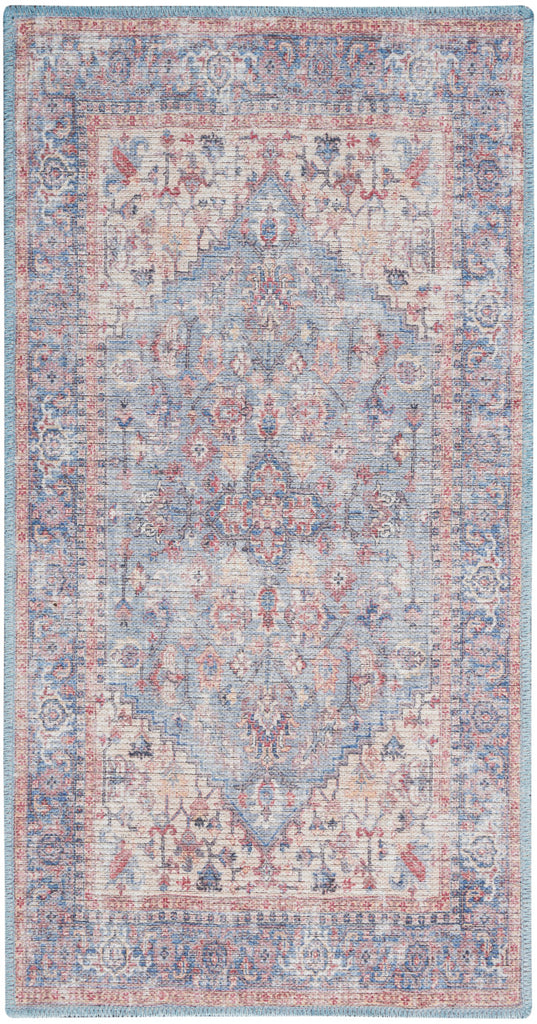 nourison new concept washables sr104 blue multicolor rug