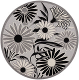 nourison aloha alh33 black white rug