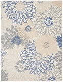 nourison passion psn17 ivory grey blue rug