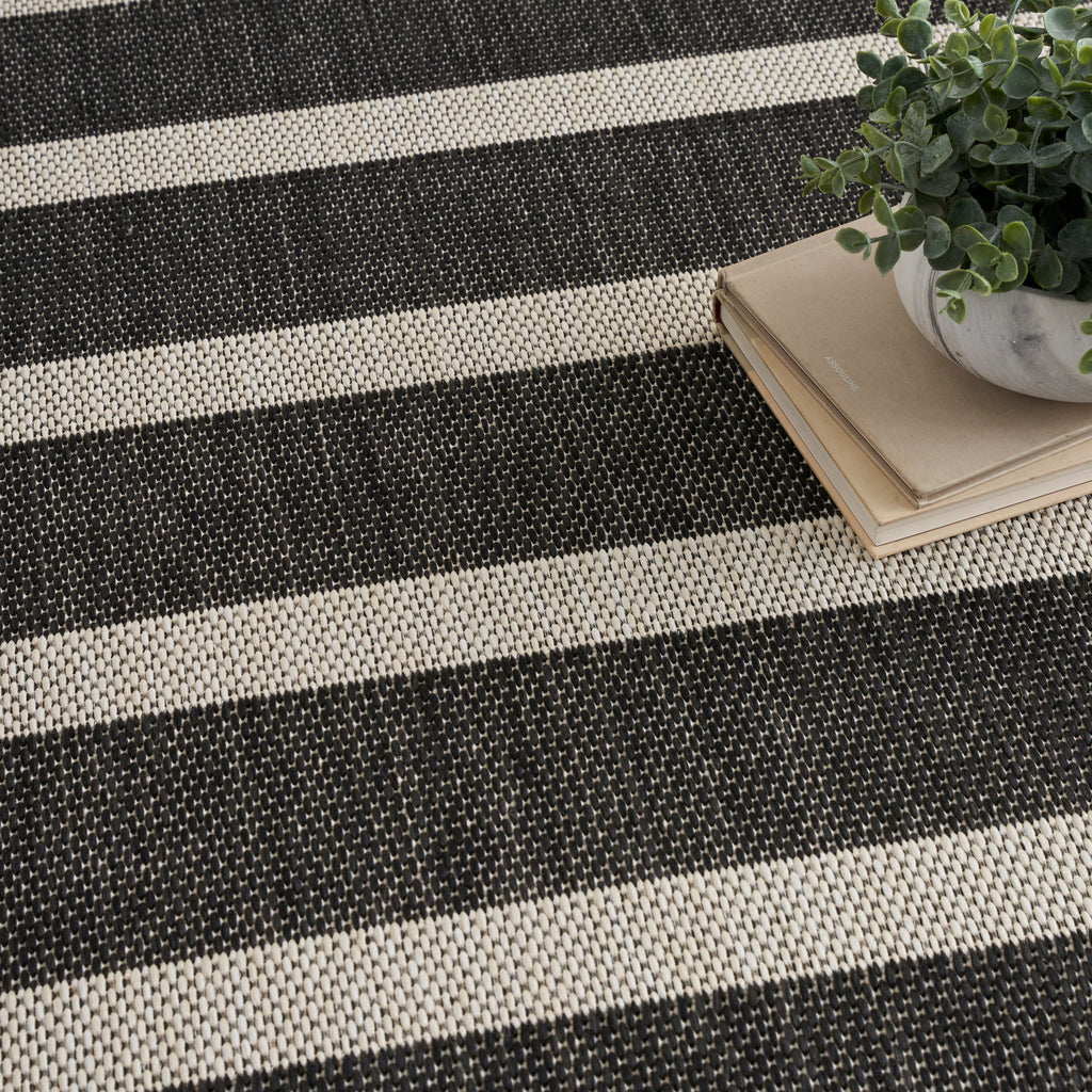 nourison positano pos03 black ivory rug