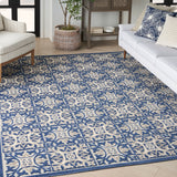 nourison aloha alh34 blue rug