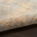 nourison harmony hay05 grey gold rug