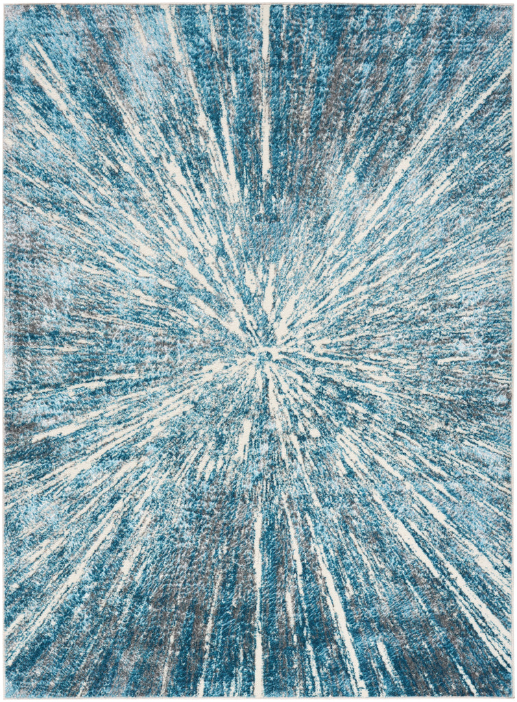 nourison ambiance ami01 blue silver rug