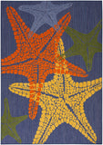 nourison aloha alh28 blue multicolor rug