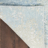 nourison silk shadows sha22 blue green rug
