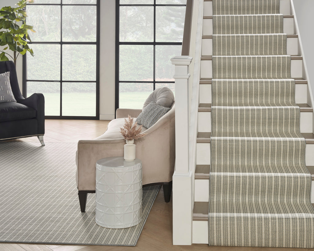 rugs done right custom roxbury stripe roxst metallic rug