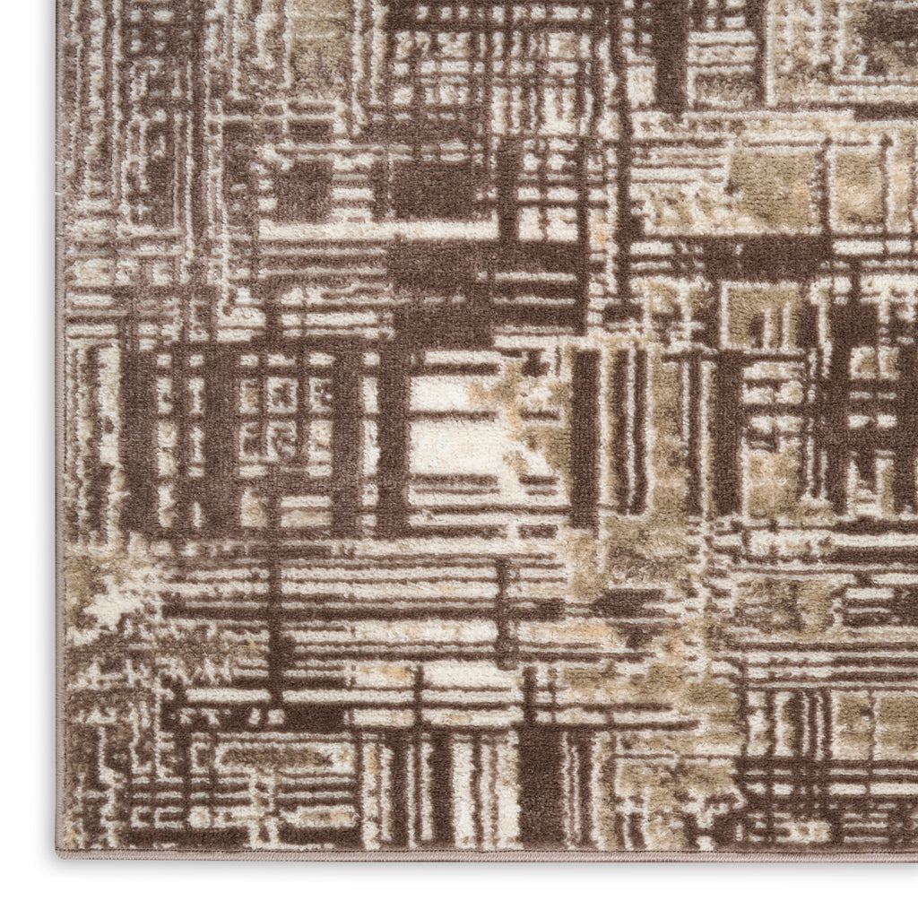nourison dekor dek11 brown rug