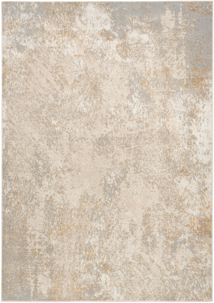 nourison ambiance ami03 ivory silver rug