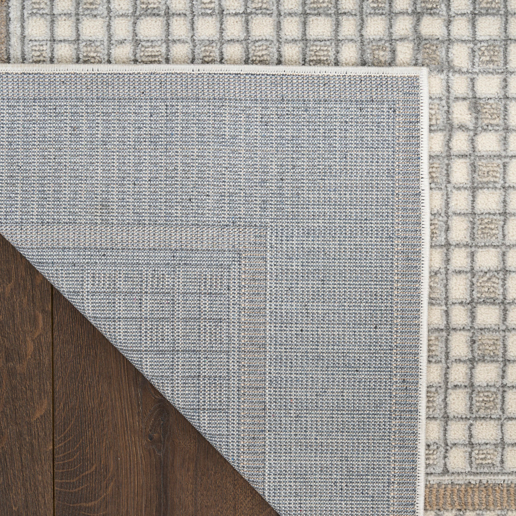 nourison nordic nrc03 ivory grey rug