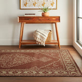 dash albert manglam arts da2382 red woven flatwoven wool rug