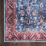 nourison grand washables grw06 blue brick rug