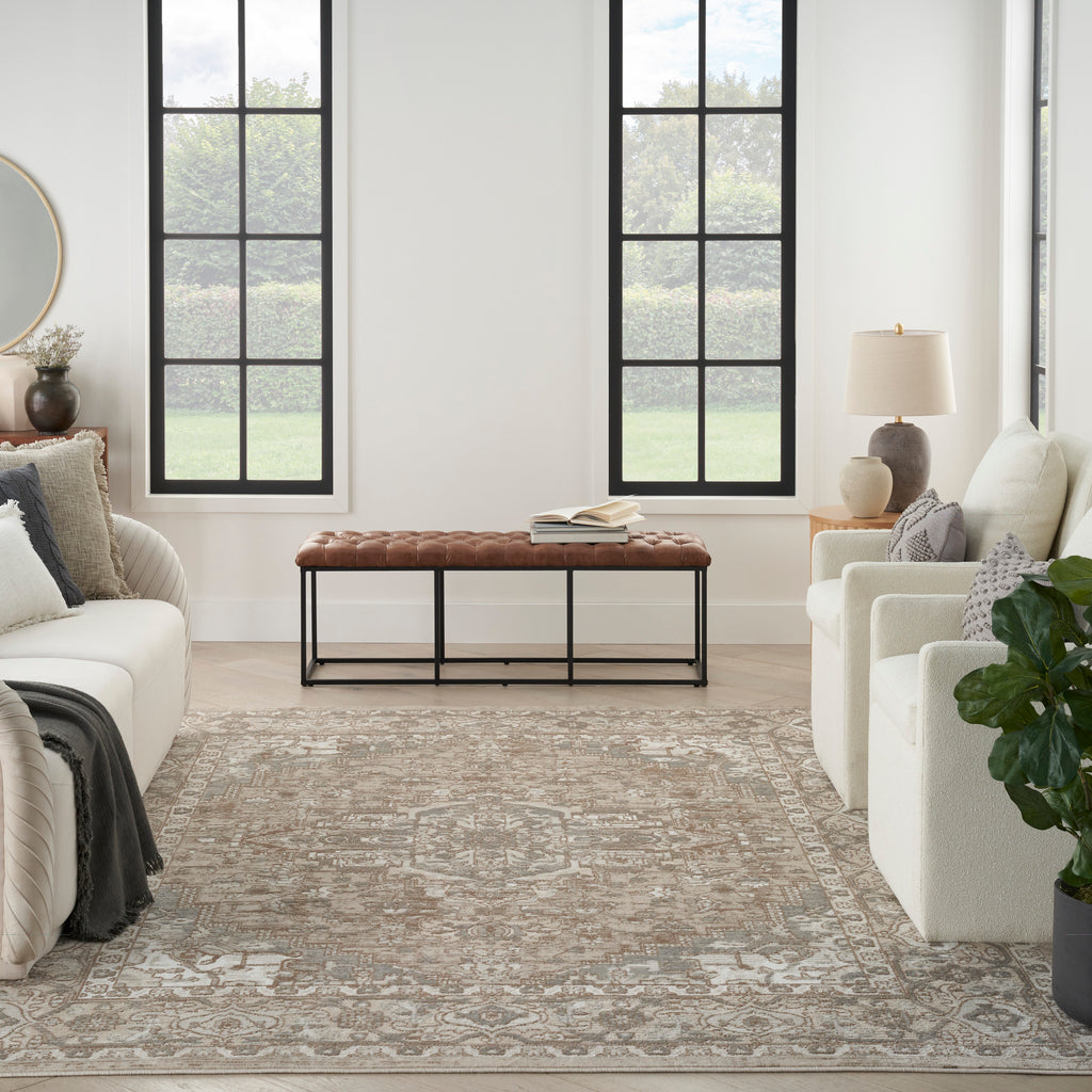 nourison quarry qua05 beige rug