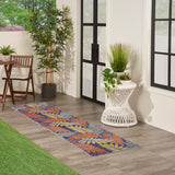 nourison aloha alh18 navy multicolor rug