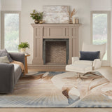 nourison prismatic prs35 sand rug