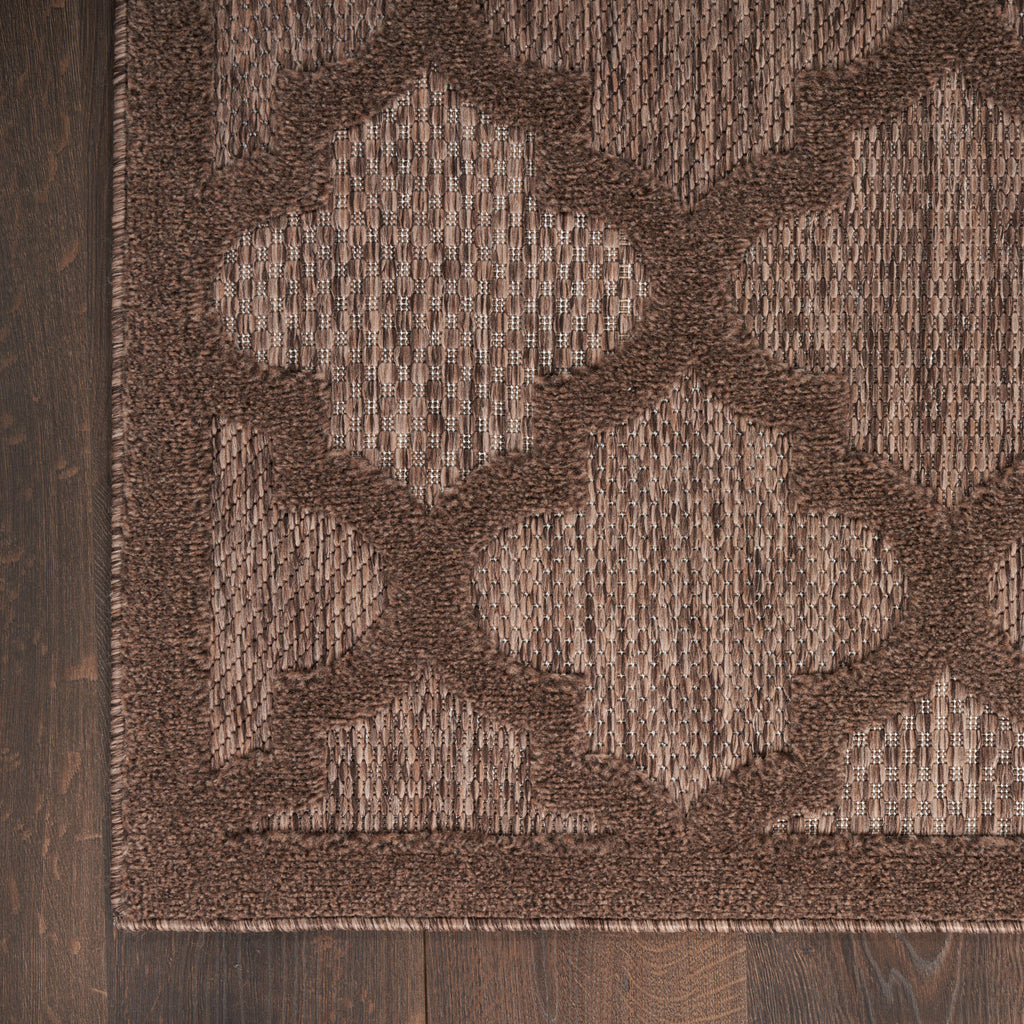 nourison easy care nes01 brown rug