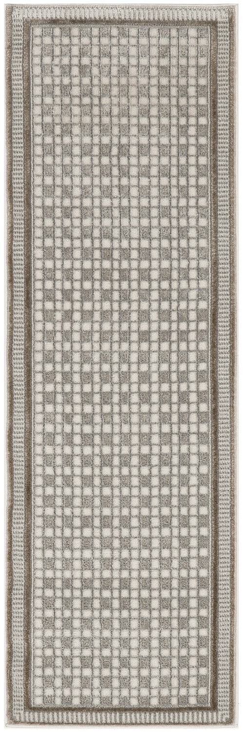 nourison nordic nrc03 ivory grey rug