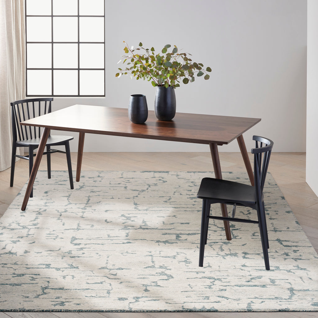 nourison ck009 sculptural scl01 teal rug