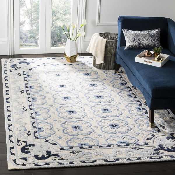 safavieh clearance bella bel154a ivory blue rug