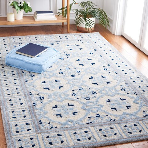 safavieh clearance bella bel155a ivory blue rug