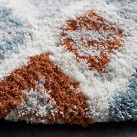 safavieh clearance berber shag ber585a blue rust rug
