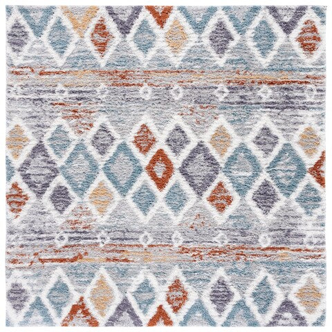 safavieh clearance berber shag ber585a blue rust rug