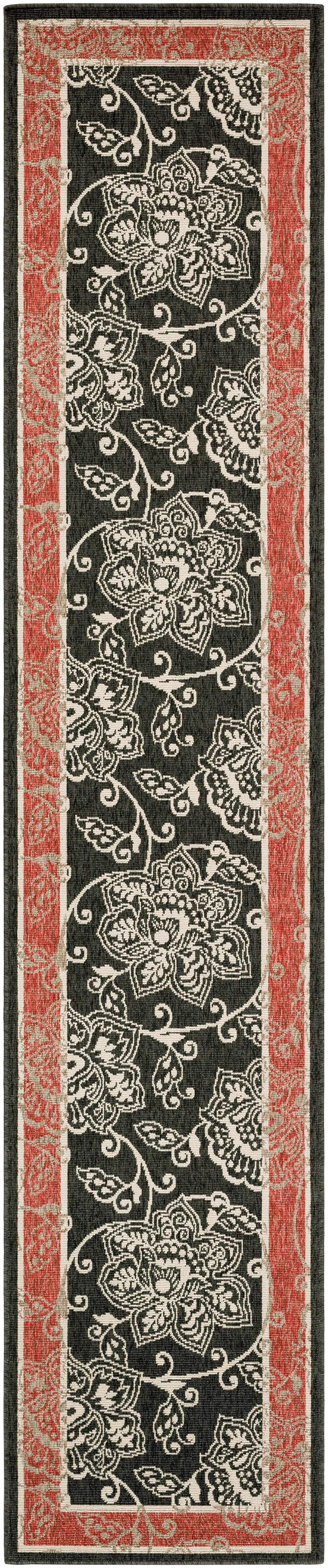 Hauteloom Berryman BERRY Black Machine Made Olefin Rug