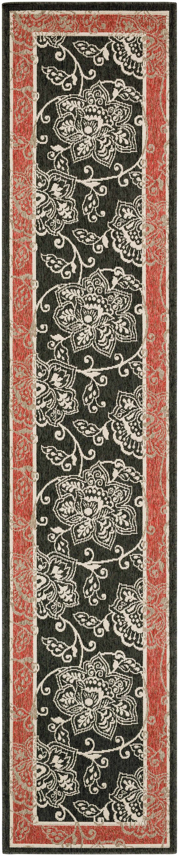 Hauteloom Berryman BERRY Black Machine Made Olefin Rug