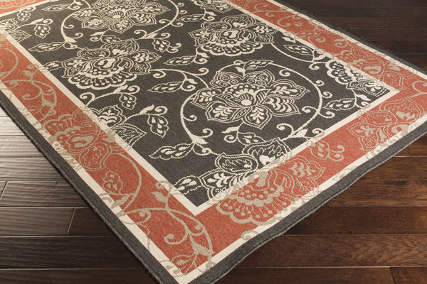 Hauteloom Berryman BERRY Black Machine Made Olefin Rug