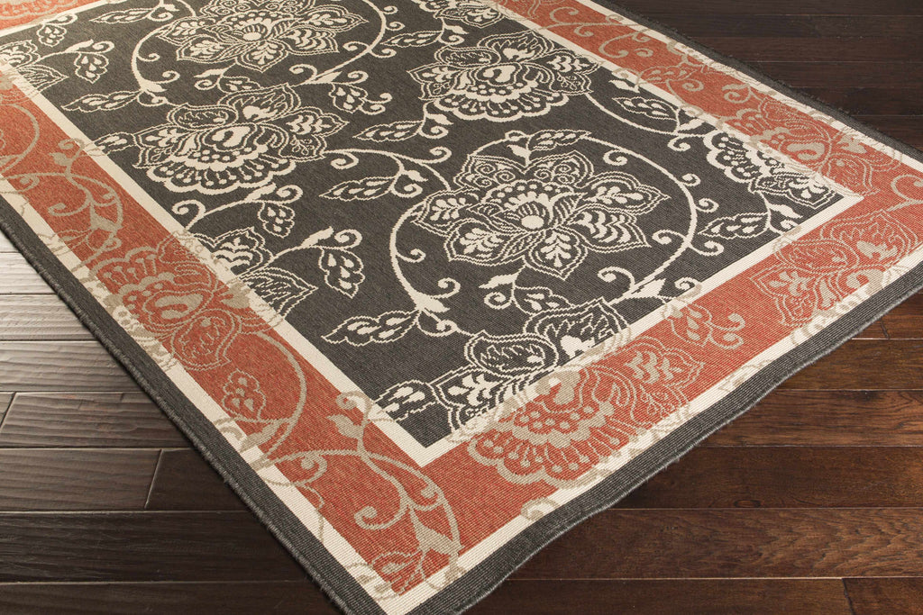 Hauteloom Berryman BERRY Black Machine Made Olefin Rug