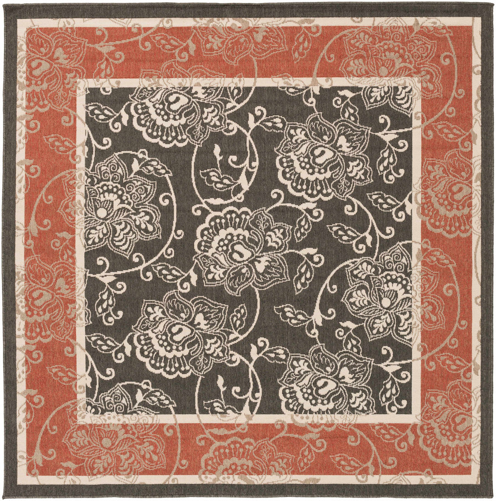 Hauteloom Berryman BERRY Black Machine Made Olefin Rug