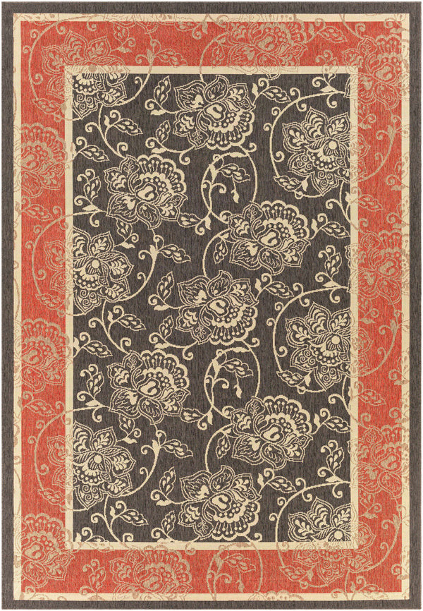 Hauteloom Berryman BERRY Black Machine Made Olefin Rug