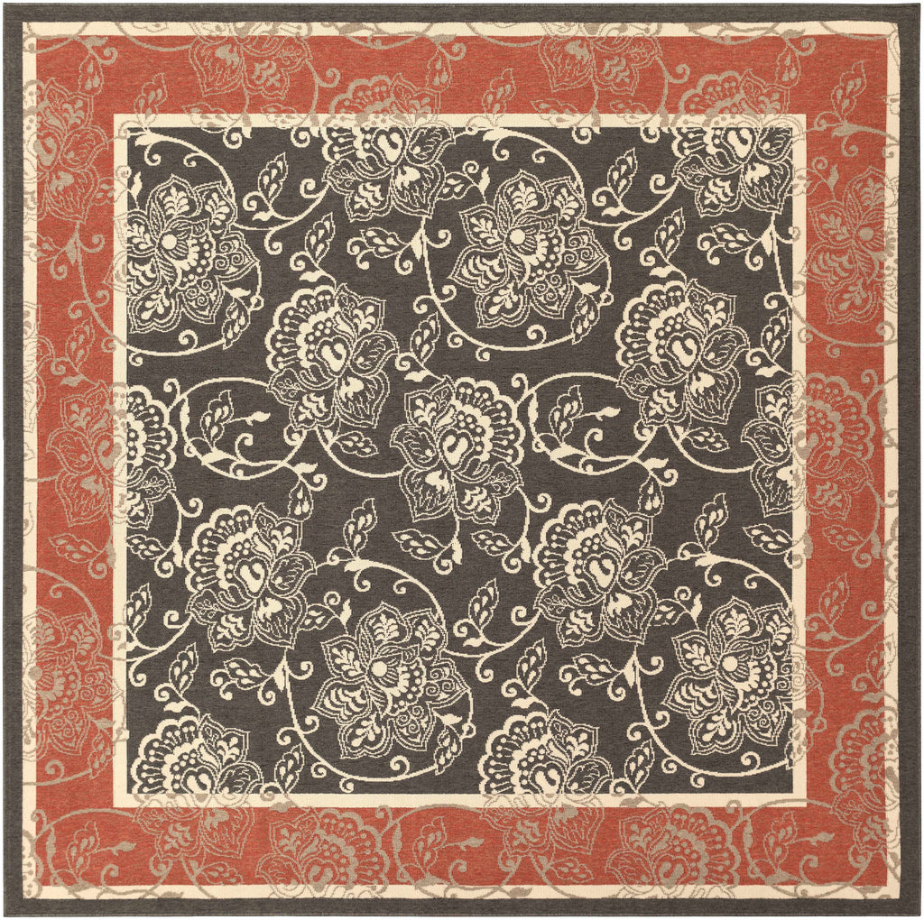 Hauteloom Berryman BERRY Black Machine Made Olefin Rug