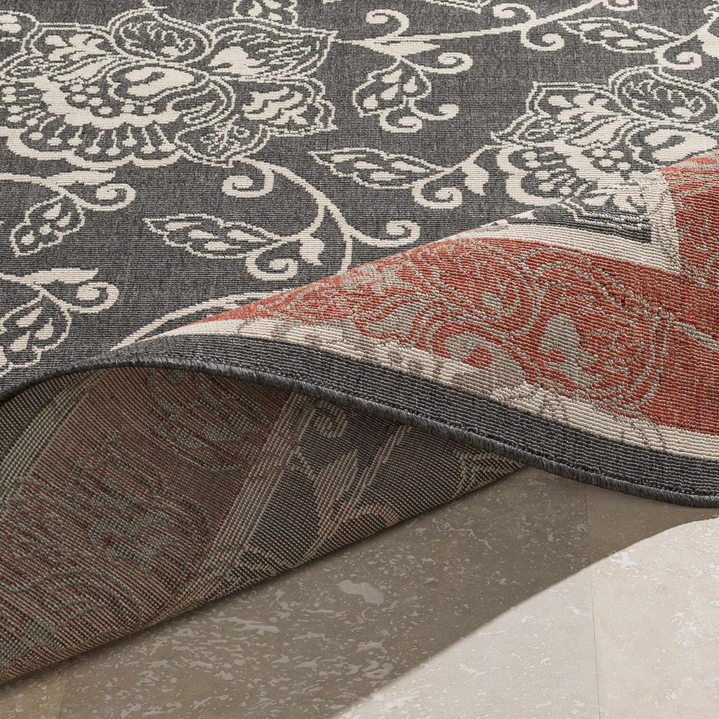 Hauteloom Berryman BERRY Black Machine Made Olefin Rug
