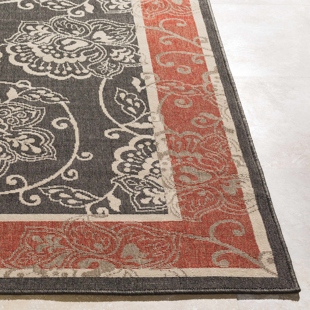 Hauteloom Berryman BERRY Black Machine Made Olefin Rug