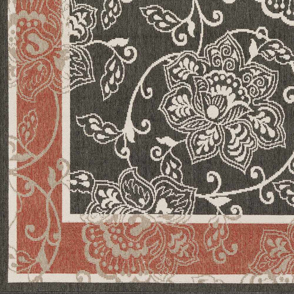Hauteloom Berryman BERRY Black Machine Made Olefin Rug