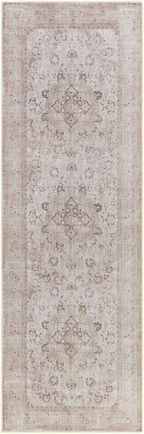 Hauteloom Bethany BET Beige Machine Made Chenille-Polyester Rug