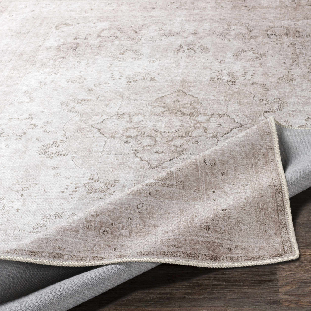 Hauteloom Bethany BET Beige Machine Made Chenille-Polyester Rug