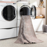 Hauteloom Bethany BET Beige Machine Made Chenille-Polyester Rug