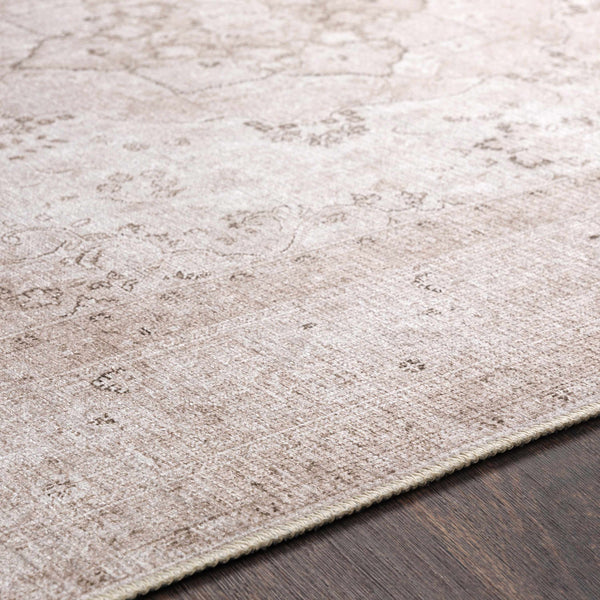 Hauteloom Bethany BET Beige Machine Made Chenille-Polyester Rug