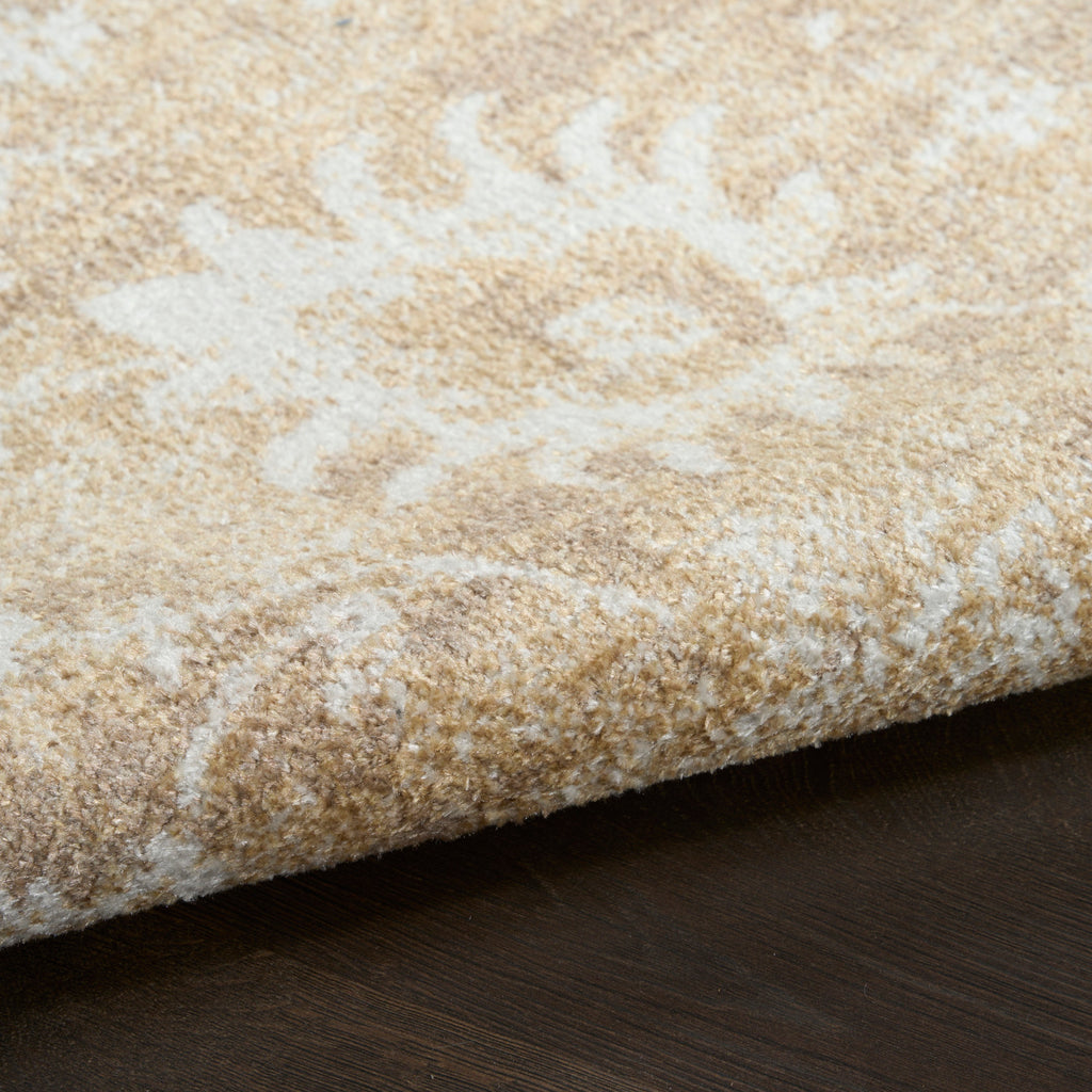 nourison astra machine washable asw19 ivory gold rug