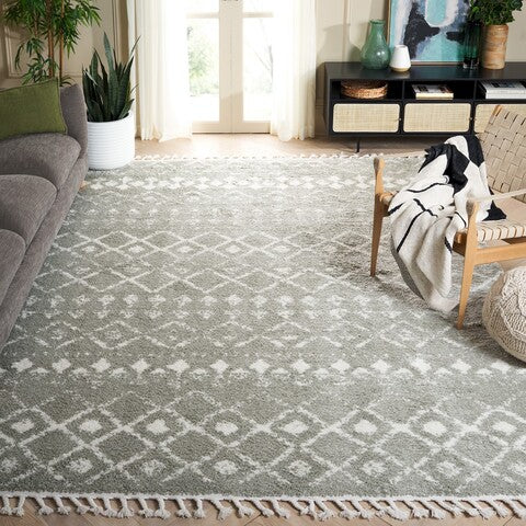 safavieh clearance berber fringe shag bfg516w sage rug